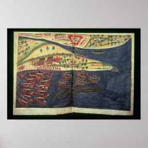 Poster Carte d'exploration de Surat