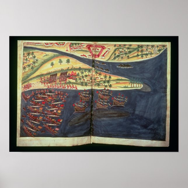 Poster Carte d'exploration de Surat (Devant)