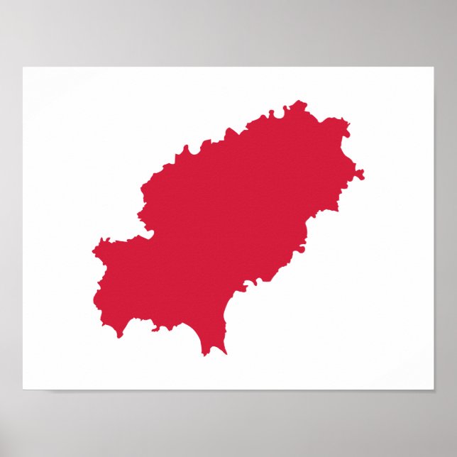 Poster Carte d'Ibiza (Devant)