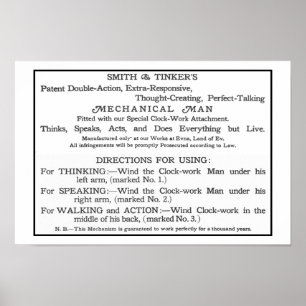 Poster Carte d'instruction de Tik-Tok