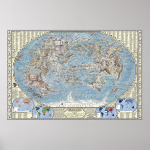 Poster Carte d'Internet 2.0