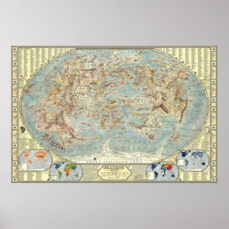 Poster Carte d'Internet Version 2.0.