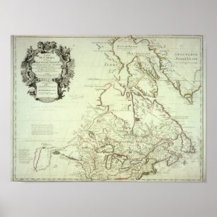 Poster Carte du Canada