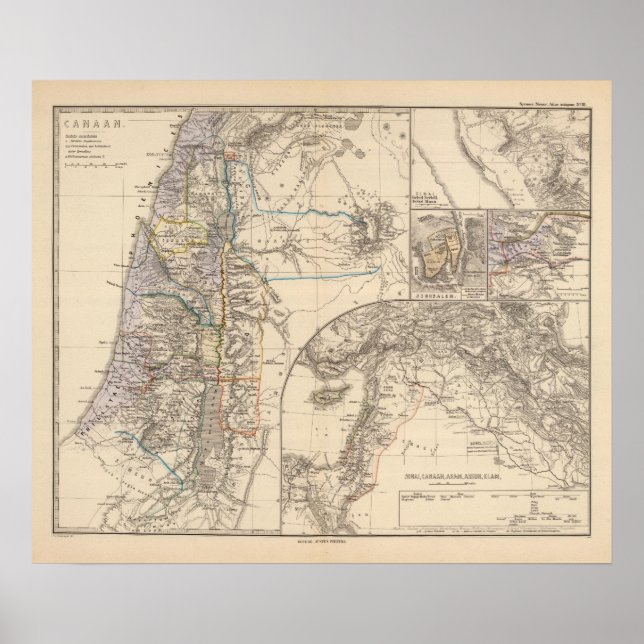 Poster Carte du Canada (Devant)