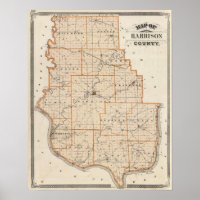 Carte du comté de Harrison