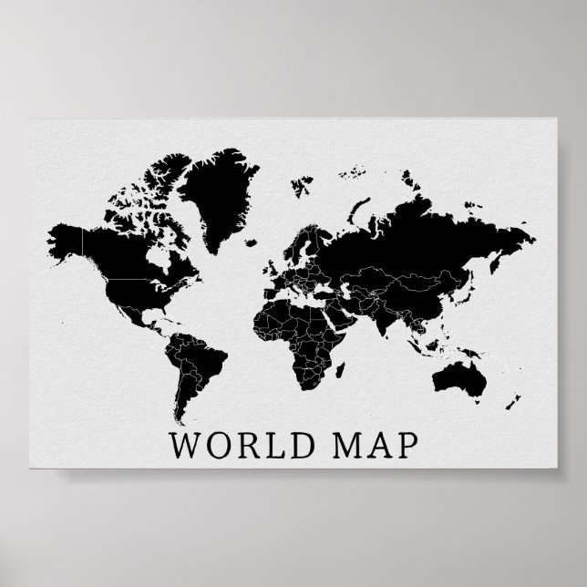 Poster Carte du monde (Devant)