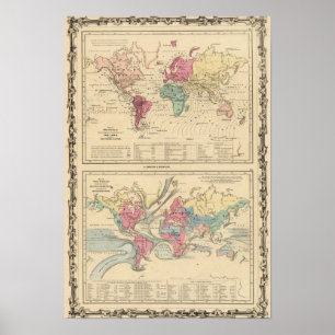 Poster Carte du monde