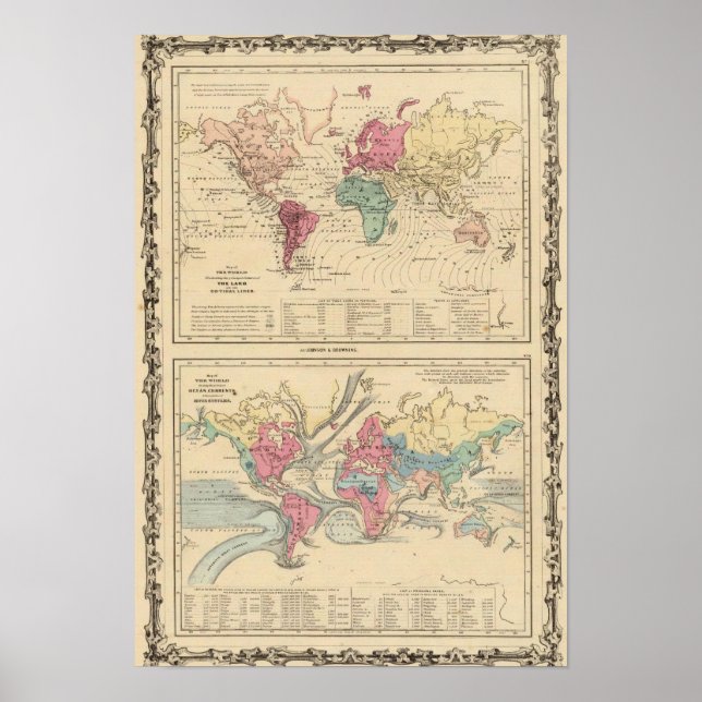 Poster Carte du monde (Devant)