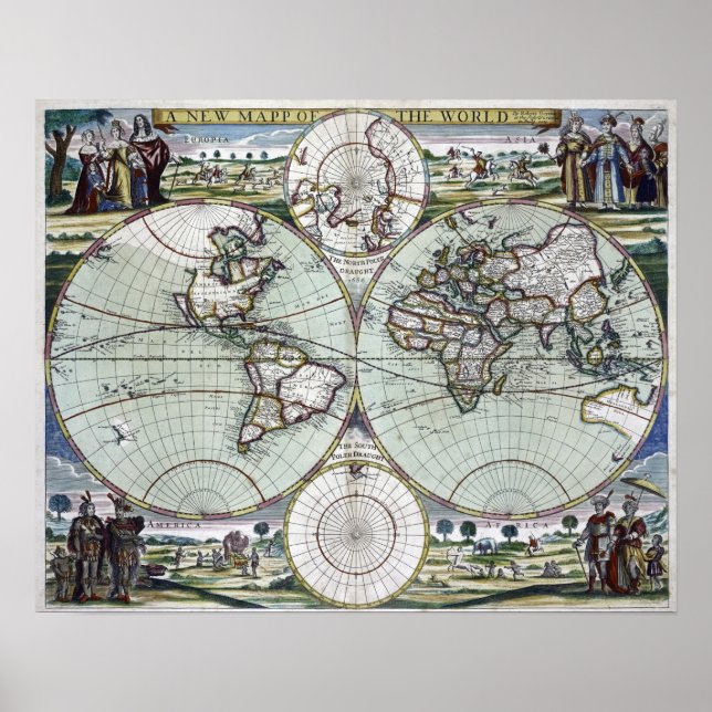 Poster Carte du monde (Devant)