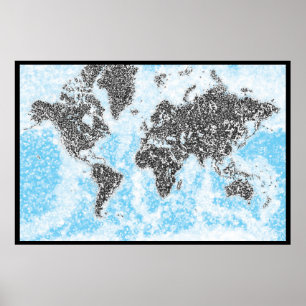 Poster Carte du monde