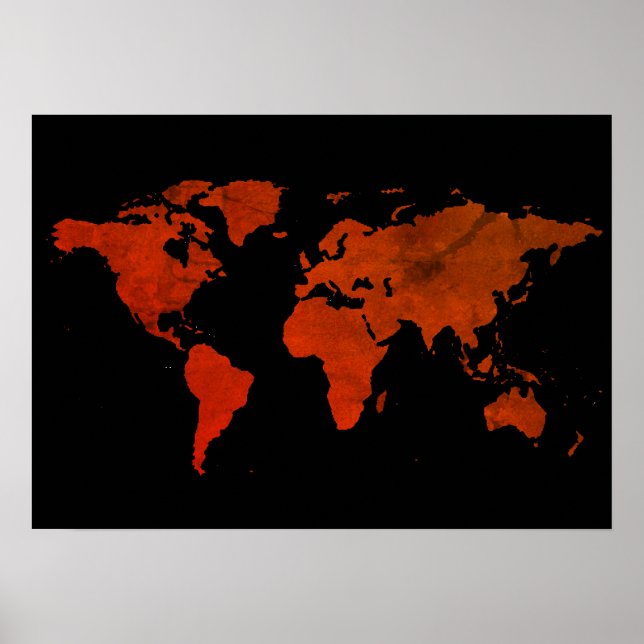 Poster carte du monde (Devant)