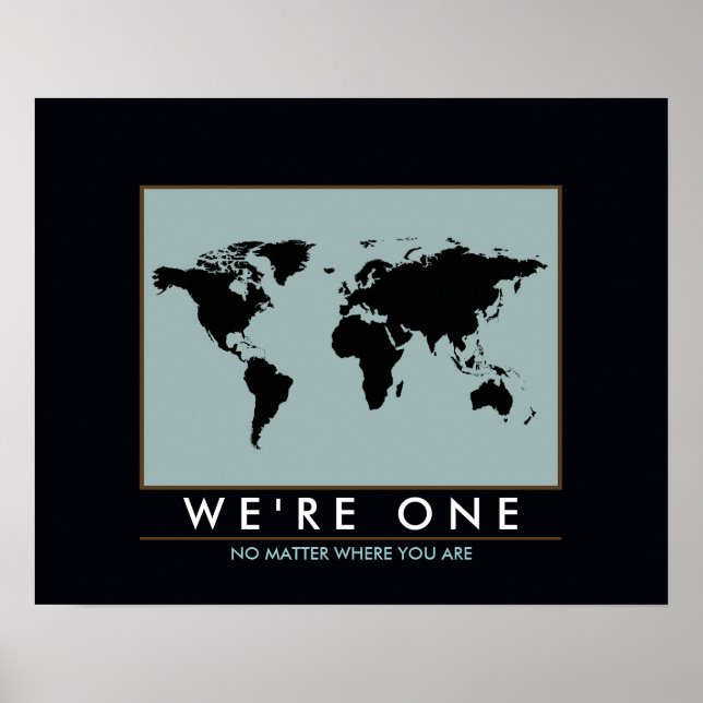 Poster carte du monde (Devant)