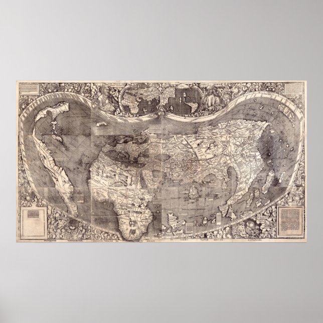 Poster Carte du monde | 1507 (Devant)