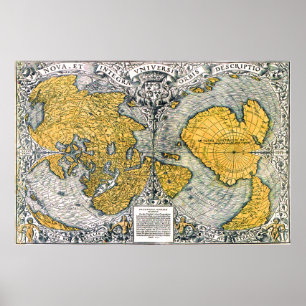 Poster Carte du monde 1531