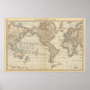 Poster Carte du monde 2