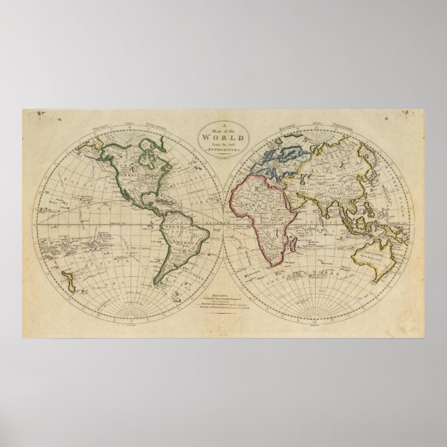 Poster Carte du monde 4 (Devant)
