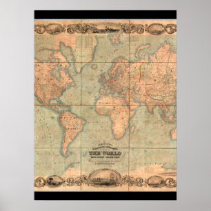 Poster Carte du monde antique 4