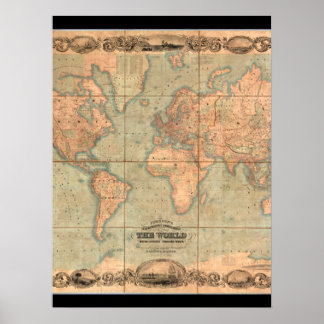 Poster Carte du monde antique 4