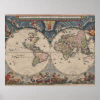 Carte du monde antique : Art de la cartographie hi