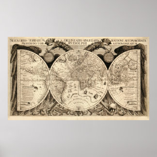 Poster Carte du monde antique par Philipp Eckebrecht - 16