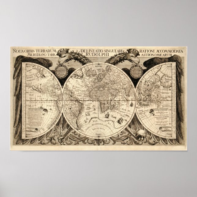 Poster Carte du monde antique par Philipp Eckebrecht - 16 (Devant)