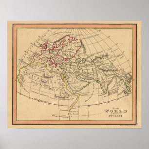 Poster Carte du monde classique