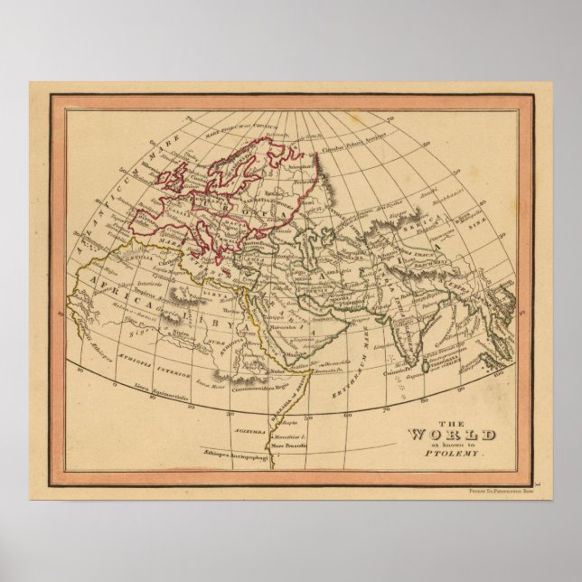 Poster Carte du monde classique (Devant)