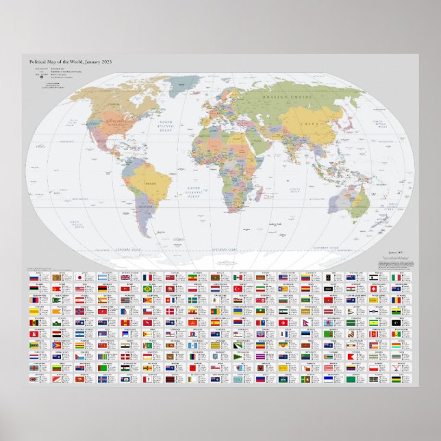 Poster Carte du monde des Rives équitables 2023 (Devant)