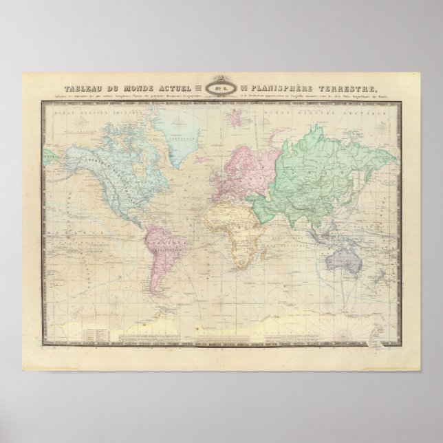 Poster Carte du monde historique 2 (Devant)