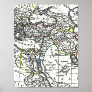 Poster Carte du Moyen-Orient antique