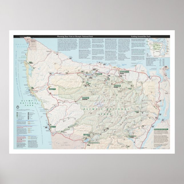 Poster Carte du parc national olympique (2010) (Devant)
