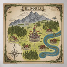 Carte du Royaume d'Eldoria