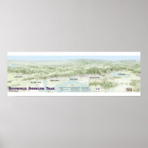 Carte du sentier riverain de Bonneville