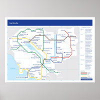 Carte du tube du Cambodge