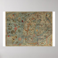 Carte du Vieux Monde "Marina Carta"