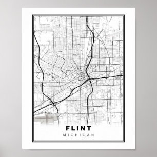 Poster Carte Flint