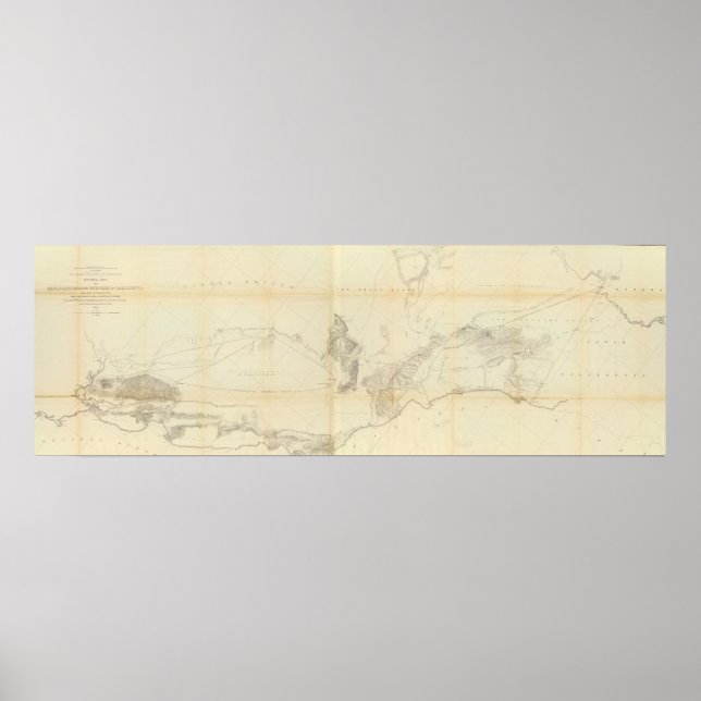 Poster Carte générale des explorations et des enquêtes (Devant)