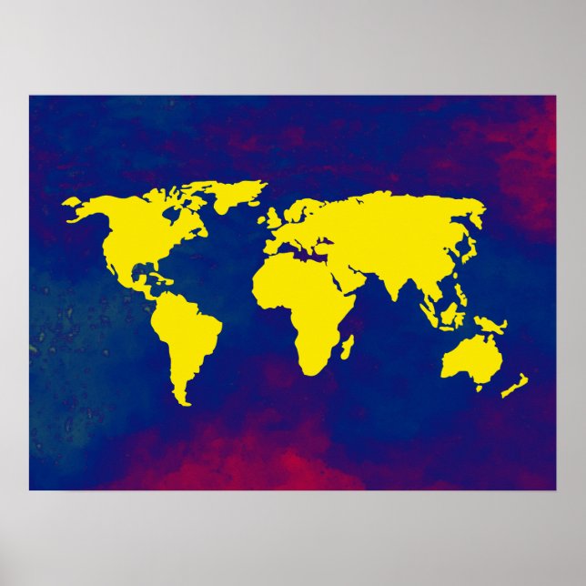 Poster carte géographique (Devant)