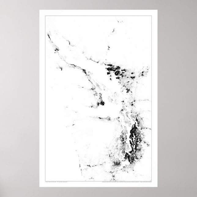 Poster Carte géographique du recensement de la mer de Sal (Devant)