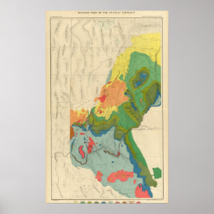 Poster Carte Géologique De La Partie Ouest