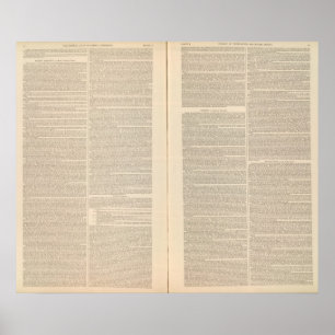 Poster Carte géologique de l'Amérique du Nord