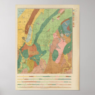 Poster Carte géologique du New Hampshire 5