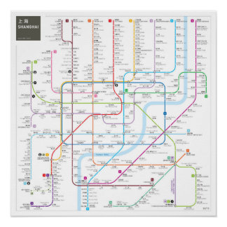 Poster Carte INAT de Shanghai