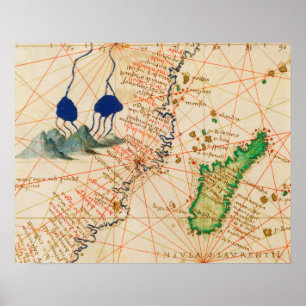 Poster Carte Madagascar