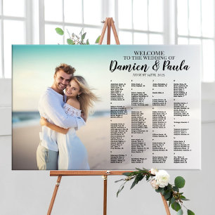 Poster Carte mariage avec photo