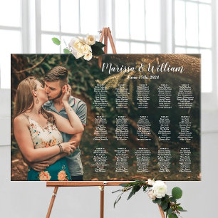 Poster Carte mariage avec photo