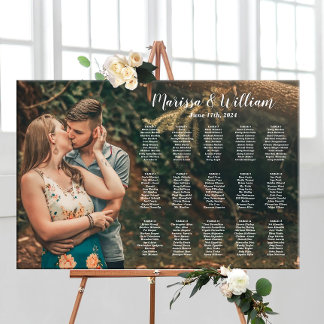 Poster Carte mariage avec photo