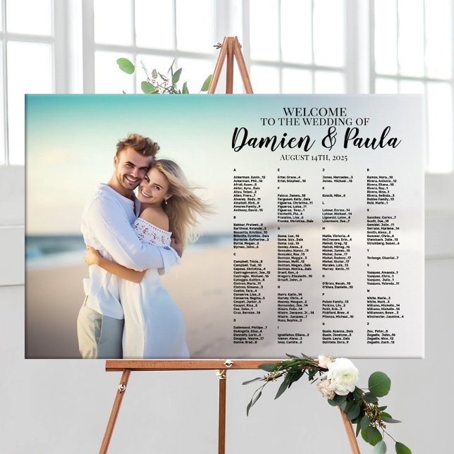 Poster Carte mariage avec photo (Créateur téléchargé)
