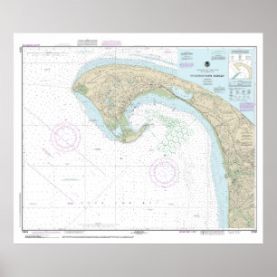 Poster Carte marine du port de Provincetown 13249