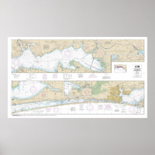 Poster Carte marine West Bay à Père Noël Rosa 11385